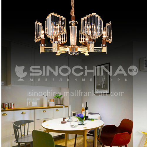 Light luxury chandelier modern living room bedroom crystal lamp room atmosphere dining room lighting-JMZG-9013